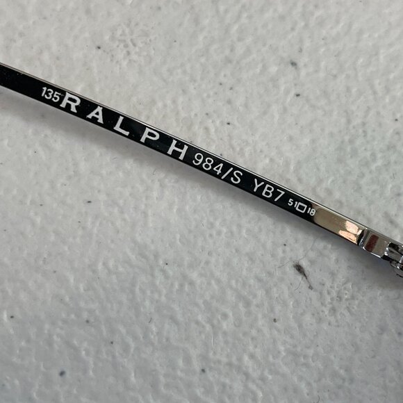 Vintage Y2K Ralph Lauren Silver Glasses 135 Brown Tinted Oval Lens Unisex - Picture 7 of 10